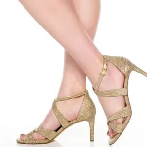 BRAND NEW MARIPE SEQUIM EMBROIDERY HIGH HEEL OPEN-TOE SANDAL